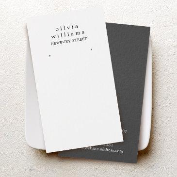simple modern earring display invitations