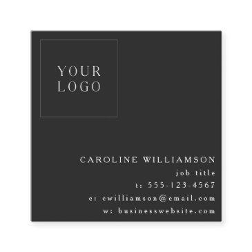 simple modern minimalist professional logo black square business invitations