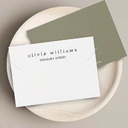Small Simple Modern Necklace Bracelet Display Invitations Front View