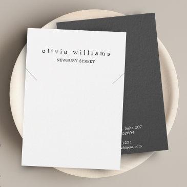 simple modern white necklace bracelet display invitations