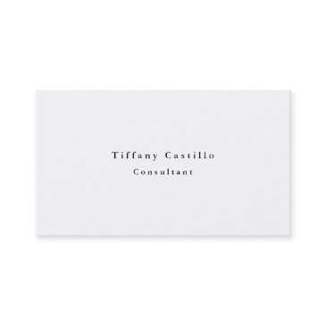 simple plain elegant white minimalist modern business invitations