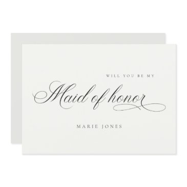simple script will you be my maid of honor invitations