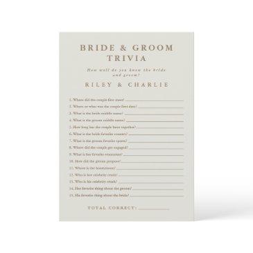 simple wedding bridal shower trivia game
