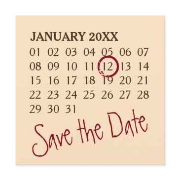 simply custom calendar + your photo, backgr., text save the date