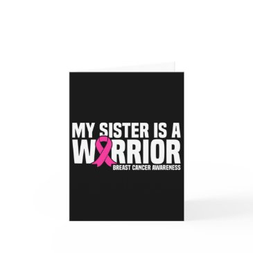 sister is a warrior pink ribbon breast cancer awar invitations