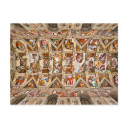 Small Sistine Chapel Ceiling By Michelangelo Postinvitations Front View