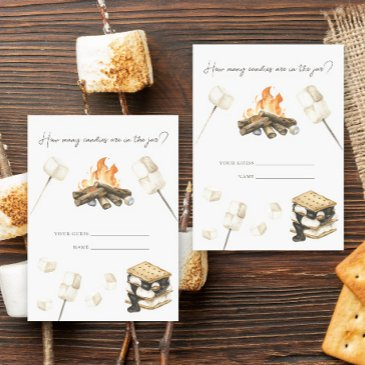 s'more bonfire baby shower how many candies enclosure invitations