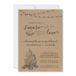 Small S'mores Couple Couples / Bridal Shower, Engagement Invitation Front View