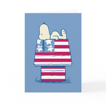 snoopy 4th of july photo holiday invitations