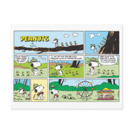 Small Snoopy & Friends | Go Camping Postinvitations Front View