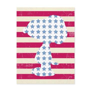 snoopy vintage stars & stripes postinvitations