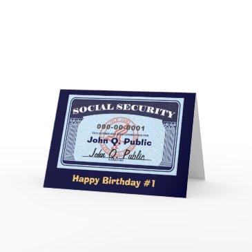 social security invitations - change text