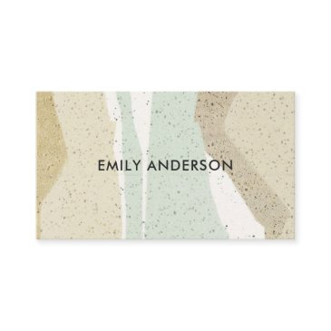 soft subtle aqua grey modern abstract art waves business invitations