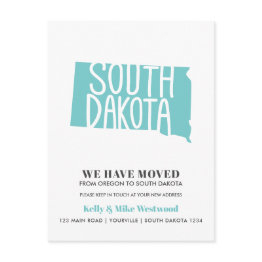 Small South Dakota We've Moved New Address New Home Postinvitations Front View