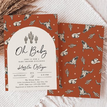 southwest baby shower invitation | western baby