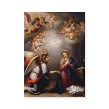 spanish annunciation virgin mary angelus prayer business invitations