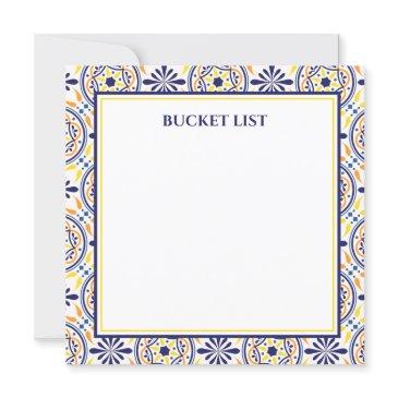 spanish navy yellow tile mediterranean bucket list invitation