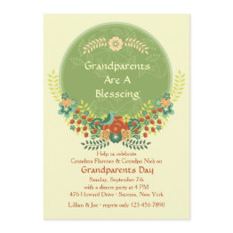 Small Special Grandparents Day Invitation Front View