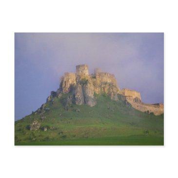 spissky hrad in mist, slovakia postinvitations