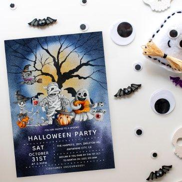 spooktacular kids halloween party invitation