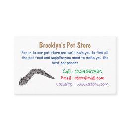 Small Spotted Moray Eel Cartoon Illustration Business Invitations Front View