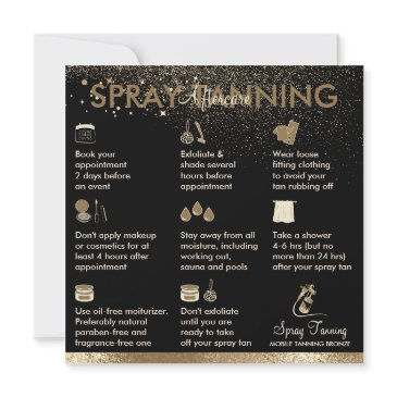 spray tan aftercare instruction tips bronze body invitation
