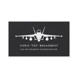 Small Squadron Patch Ea-18g Growler Crew Member Business Invitations Front View
