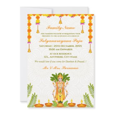 sri satyanarayan pooja invitation invitations