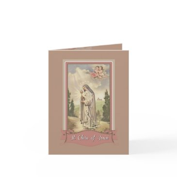 st. clare of assisi note invitations