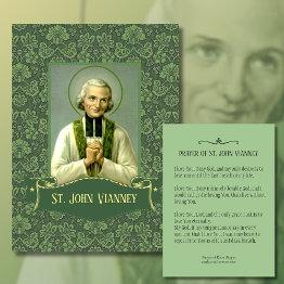 Small St. John Vianney, Priest Holy Invitations Front View