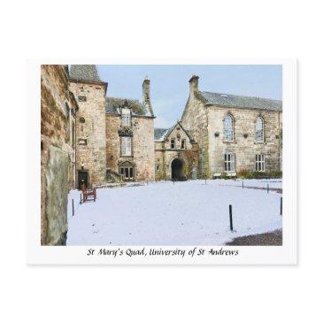 st mary's quad university of st andrews scotland postinvitations