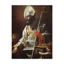 Small St. Nicholas Of Bari Postinvitations Front View