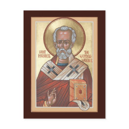 Small St. Nicholas The Wonderworker Prayer Invitations Front View