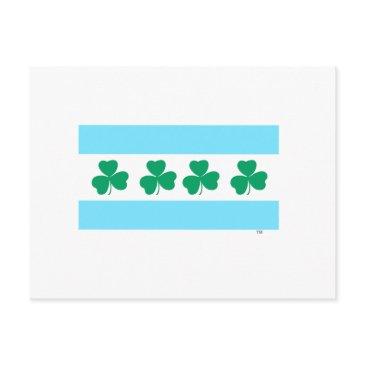 st patrick's chicago dye the river green postinvitations