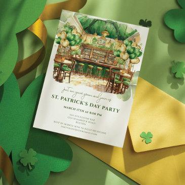 st. patrick's day pub party invitation