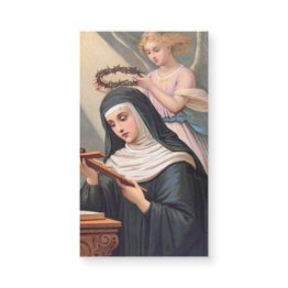 Small St. Rita Of Cascia Magnetic Holy Invitations -25/pack Front View