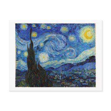 starry night, vincent van gogh postinvitations
