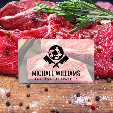 steak cuts | butcher knives logo business invitations