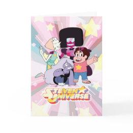 Small Steven Universe | Crystal Gem Group Huddle Invitations Front View