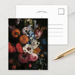 Small Still Life With Bouquet Of Flowers | Johan Johnsen Postinvitations Front View