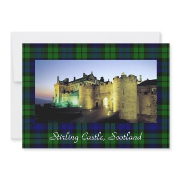 stirling castle illuminated tartan border greeting invitations