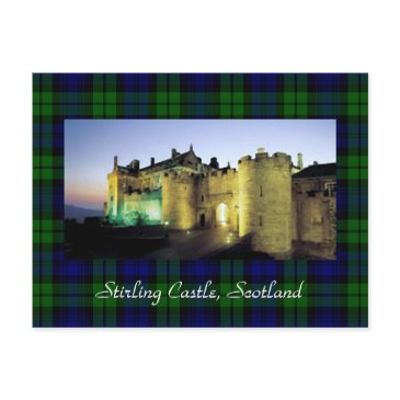 stirling castle illuminated tartan border postinvitations