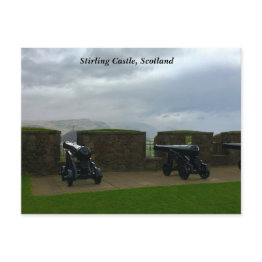 Small Stirling Castle View Of Wallace Monument Scotland Postinvitations Front View