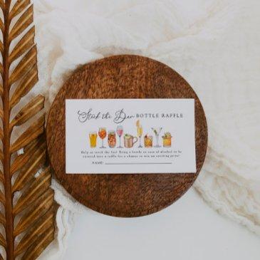 stock the bar couples shower bottle raffle ticket enclosure invitations