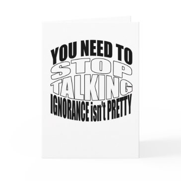 stop talking greeting invitations