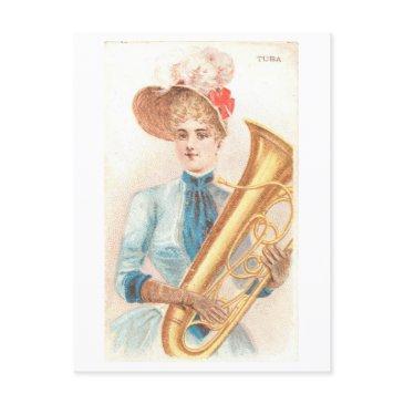 strong women series #36: tuba player vintage postinvitations