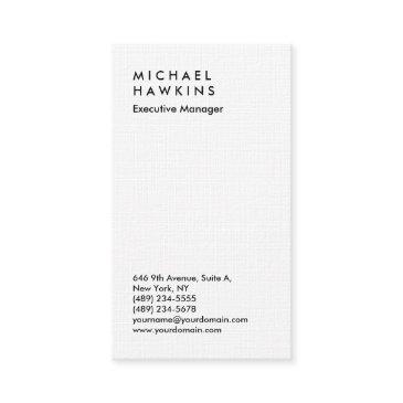 stylish linen professional plain manager business invitations