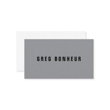 stylish modern looking name | gray & black enclosure invitations