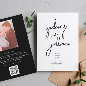 stylish names | photo custom save the date