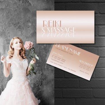 stylish rose gold mirror font professional luxury business invitations